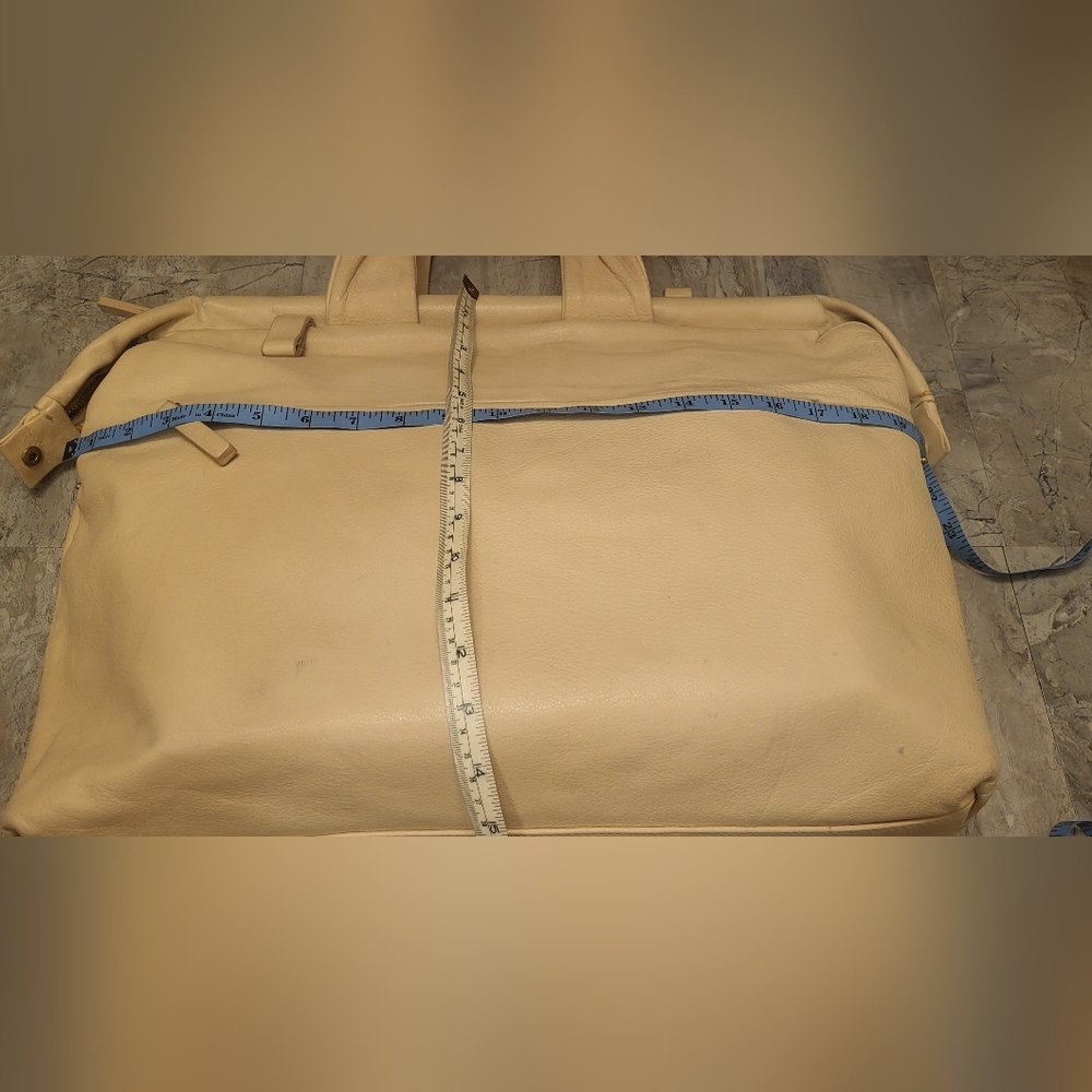 Alberta Di Canio Women's Cream Shoulder Bag - Picture 7 of 16